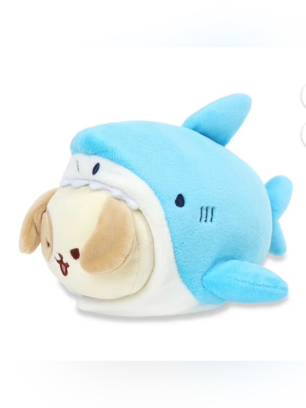 Blue Plush Shark Pet Hideaway - Soft Cozy Toy